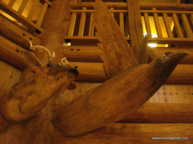 Carvings in Villas Lobby